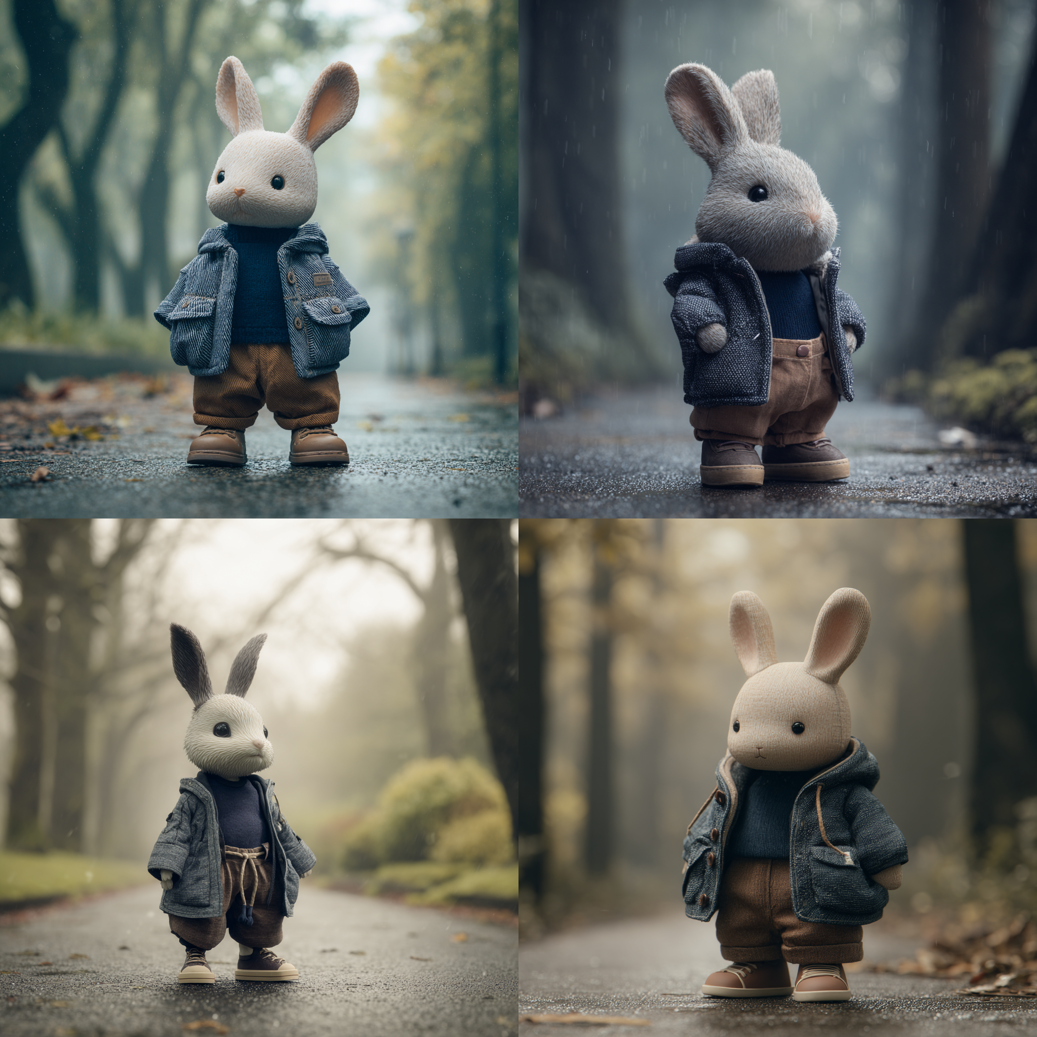 귀여운 동물친구 8°C 실 비 날씨 패션 추천 코디