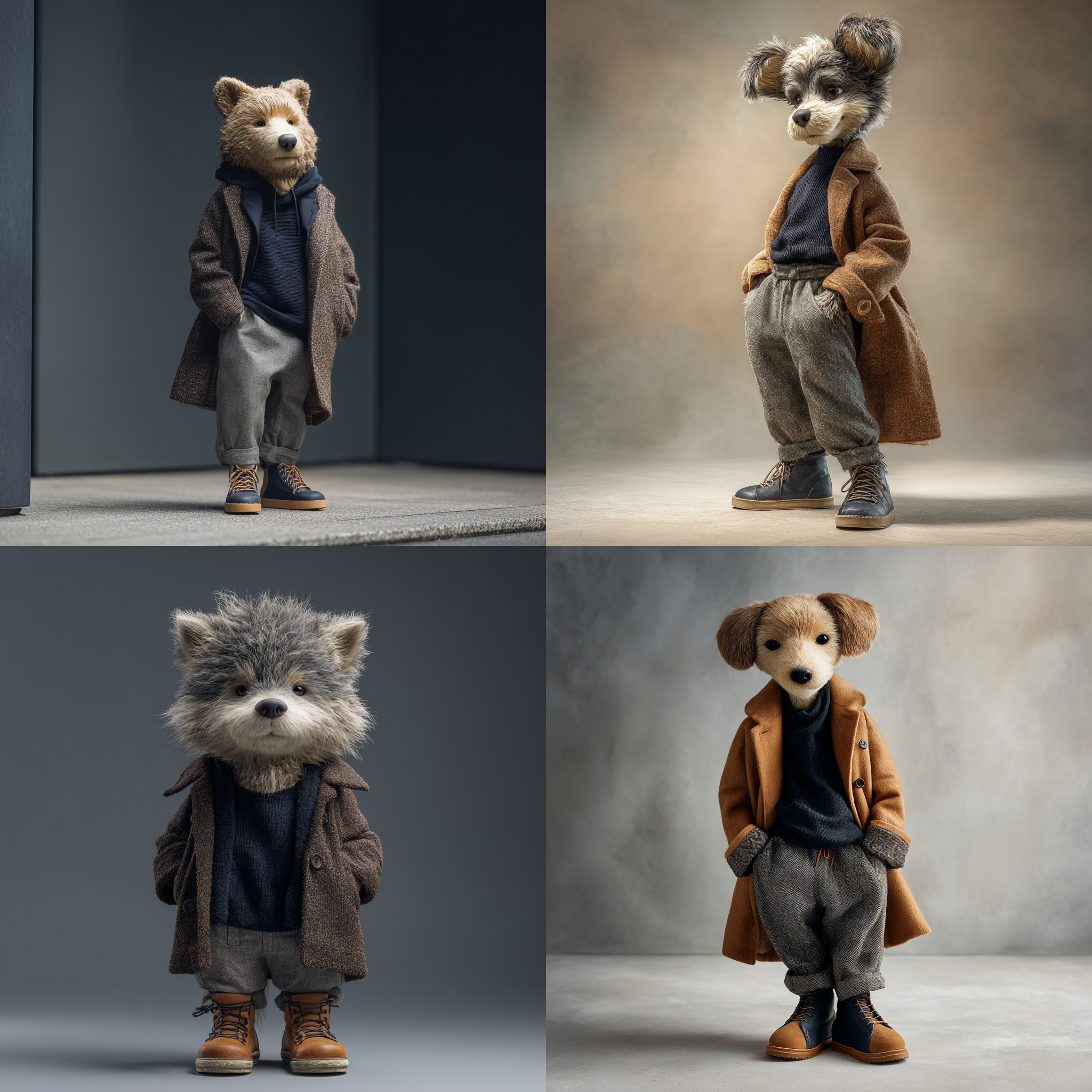 귀여운 동물친구 2°C 구름조금 날씨 패션 추천 코디