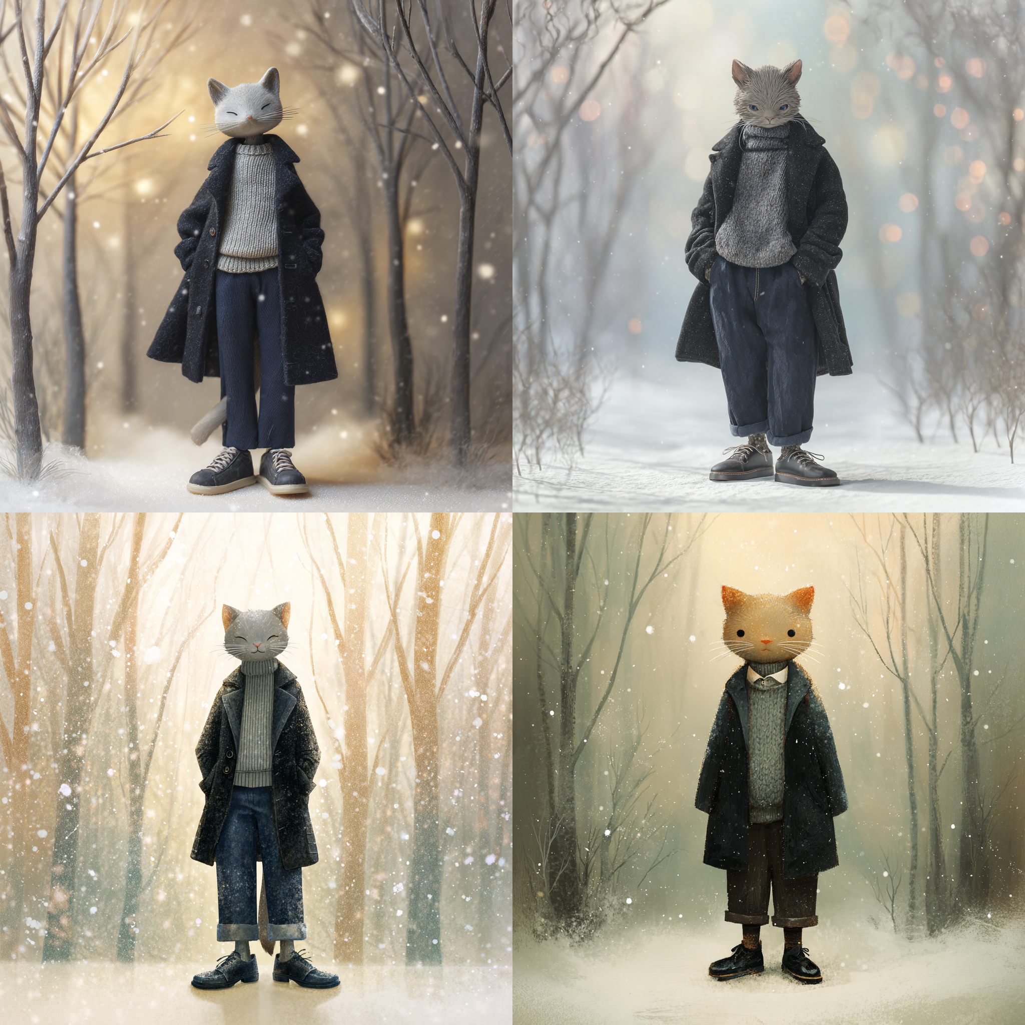 귀여운 동물친구 -5°C 맑음 날씨 패션 추천 코디