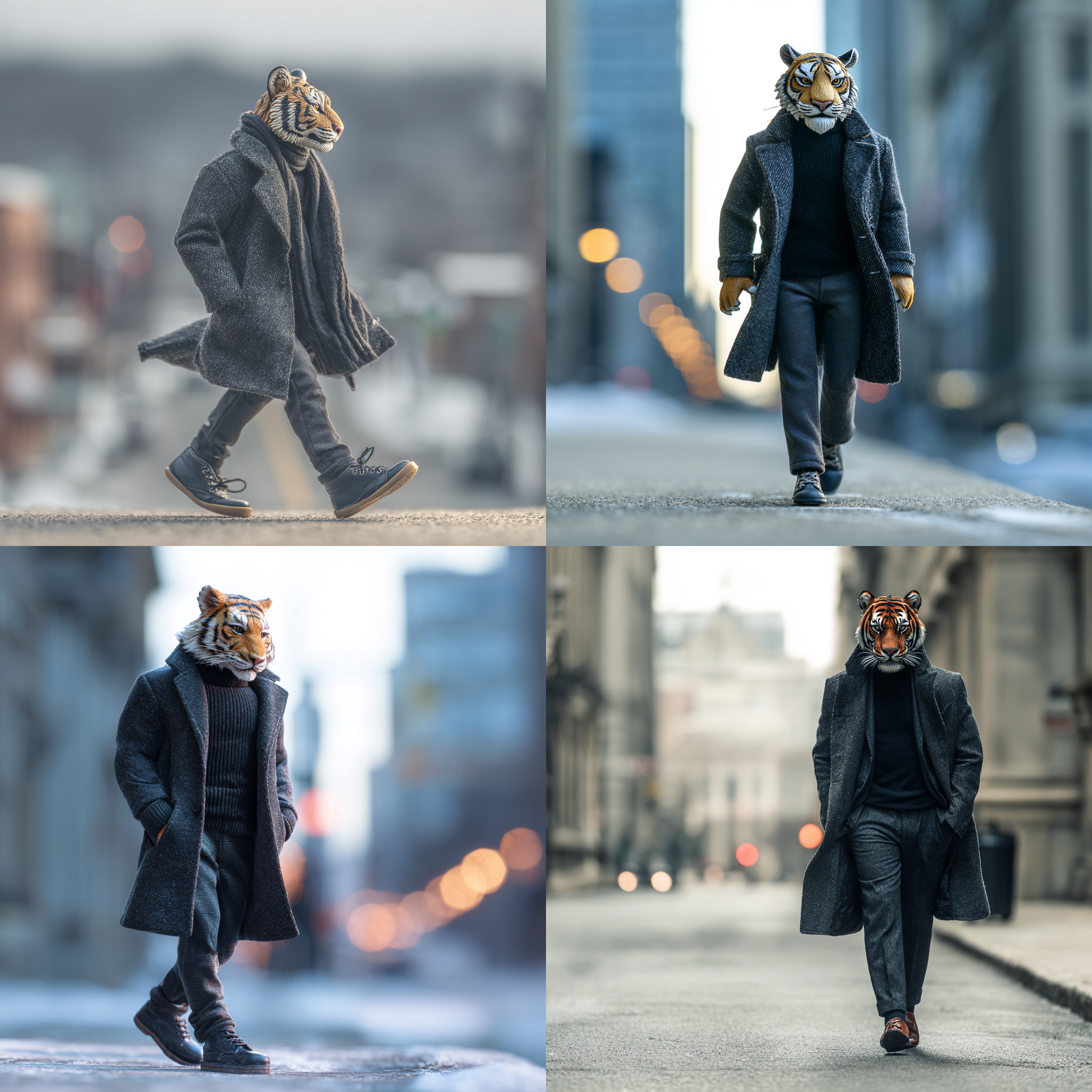 귀여운 동물친구 -6°C 약간의 구름이 낀 하늘 날씨 패션 추천 코디