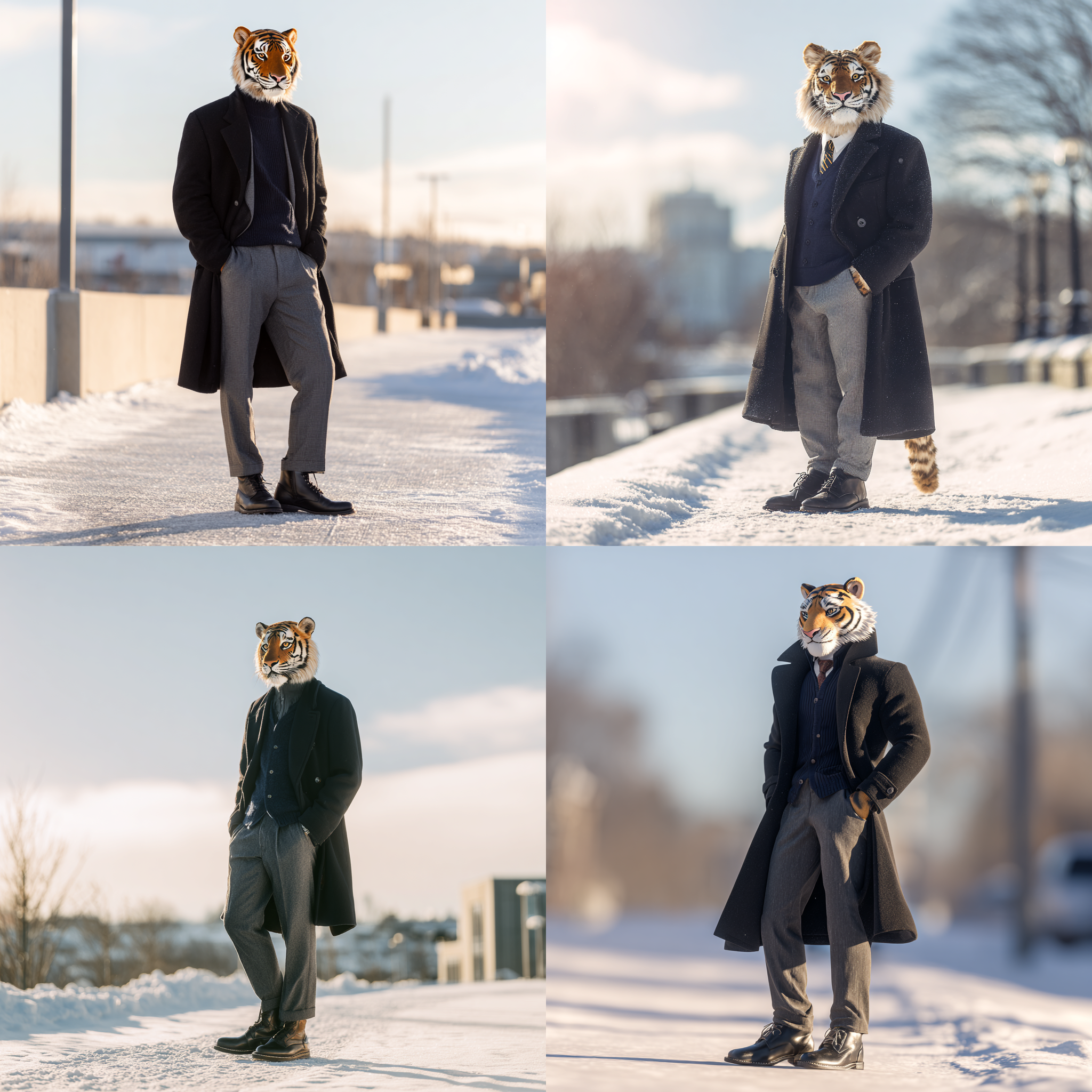 귀여운 동물친구 -5°C 맑음 날씨 패션 추천 코디